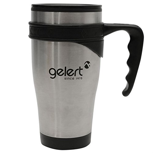 Gelert 450ml Insulated Travel Mug - Leak Proof Stainless Steel Coffee Thermos for Hot & Cold Drinks - Perfect for Commuting, Camping & Outdoor Adventures