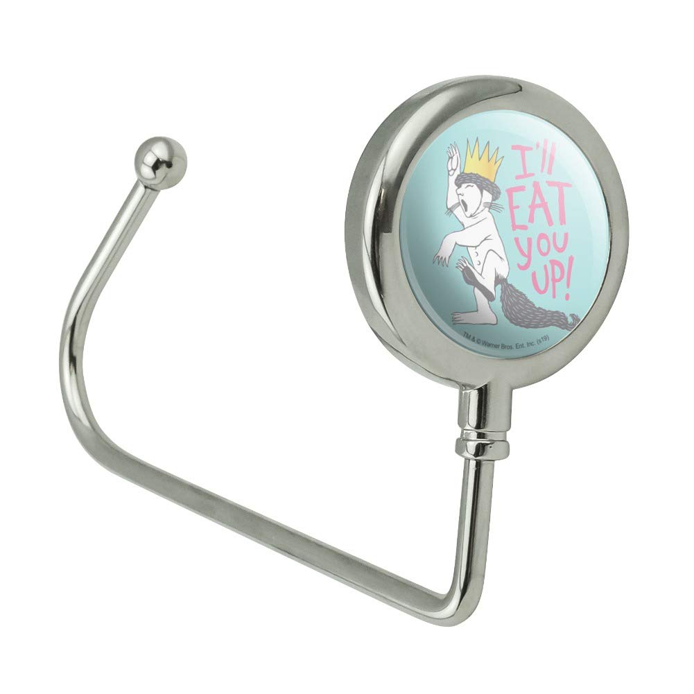 Where The Wild Things Are Eat You Up Purse Hook - Cute Bag Hanger for Purses, Handbags & Totes - Perfect for Restaurants, Shopping & Travel Accessories