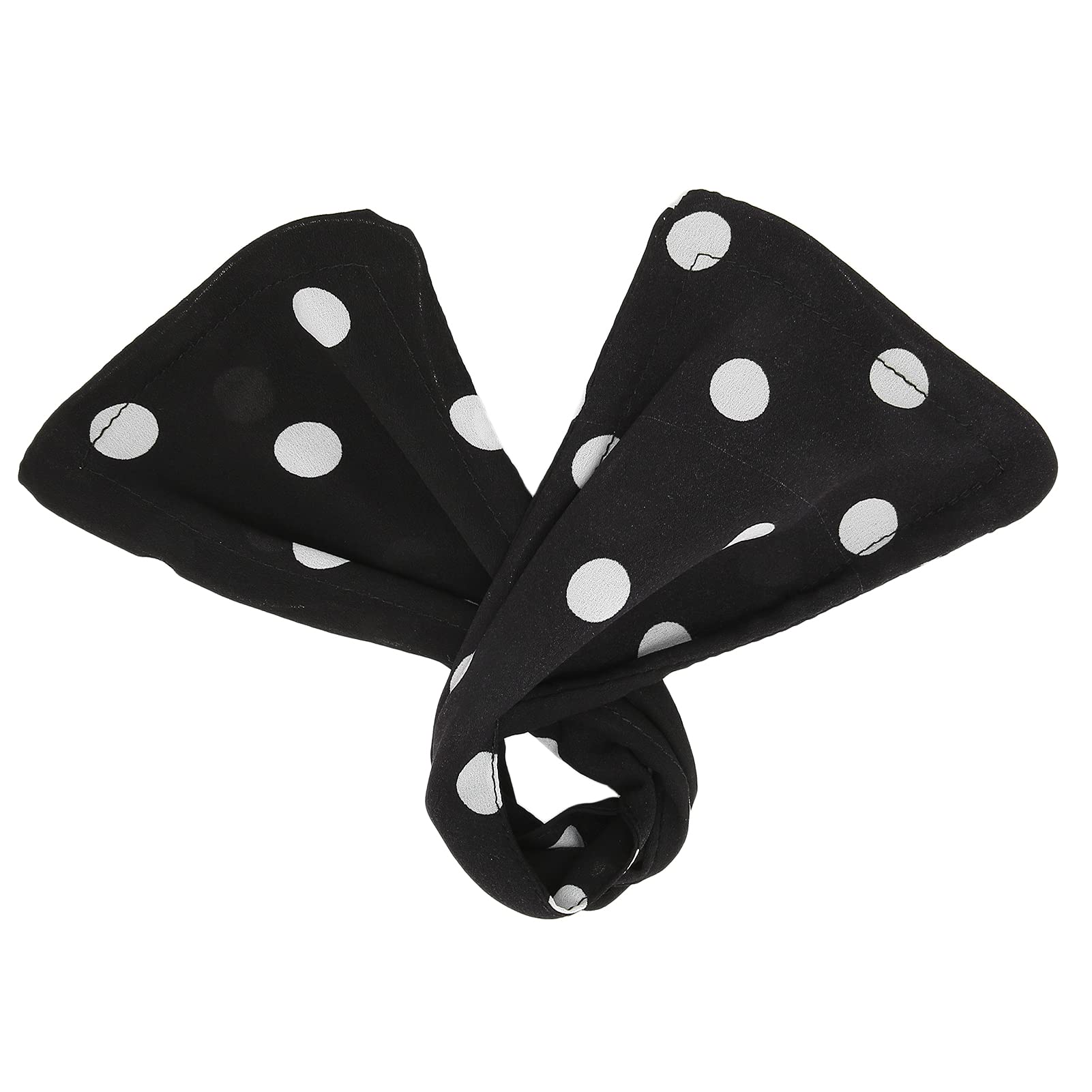 Cigemay Hair Bun Maker - 13.8 X 3.9 Inch Fabric Hair Styler for Women & Girls | Durable Cloth Material for Everyday Use, Parties & Special Occasions | Quick & Easy Updo Hairstyle Tool (Black Dots)