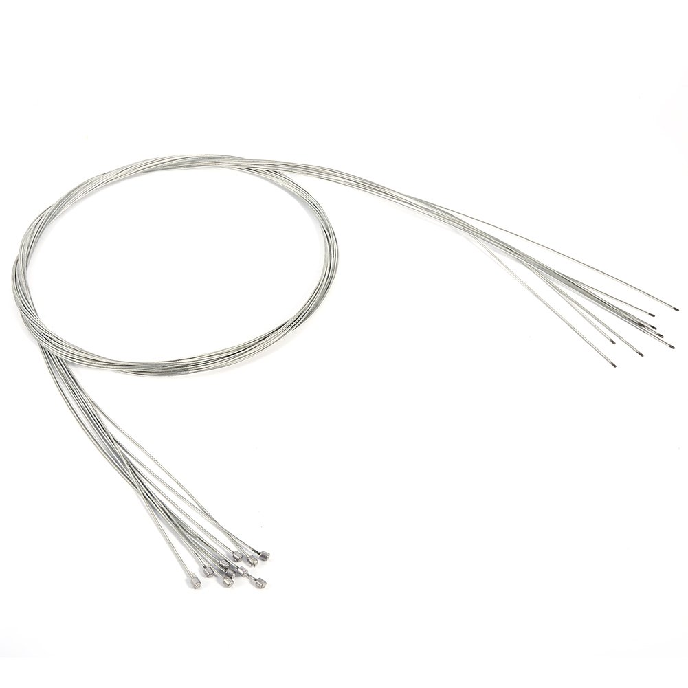 Premium 10pcs Bike Derailleur Shift Cables for Road & Mountain Bikes - High-Quality Inner Gear Shift Cables for Smooth Bicycle Repair & Maintenance - Perfect for Cycling Enthusiasts & Professional Mechanics