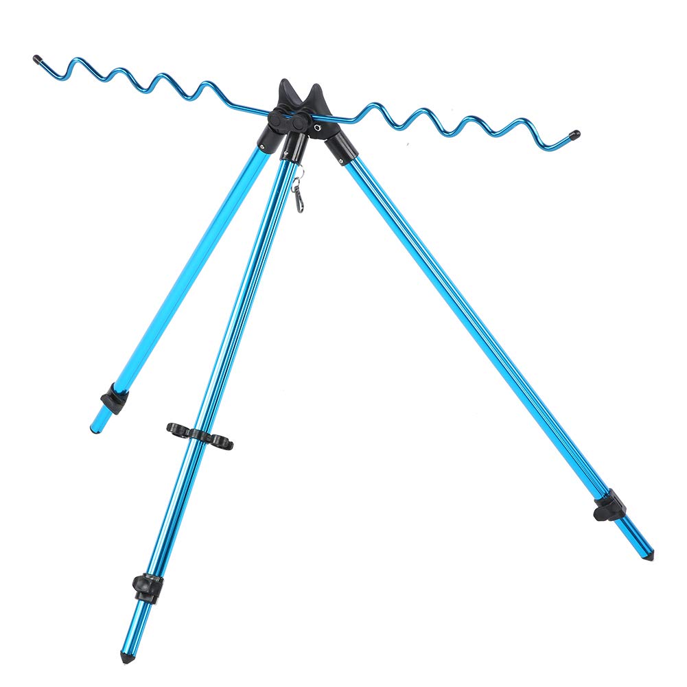 Premium Aluminum Alloy Telescopic Fishing Rod Holder - Portable Folding Tripod Stand for Sea & Freshwater Fishing | Perfect for Beach, Boat & Shoreline Fishing Adventures