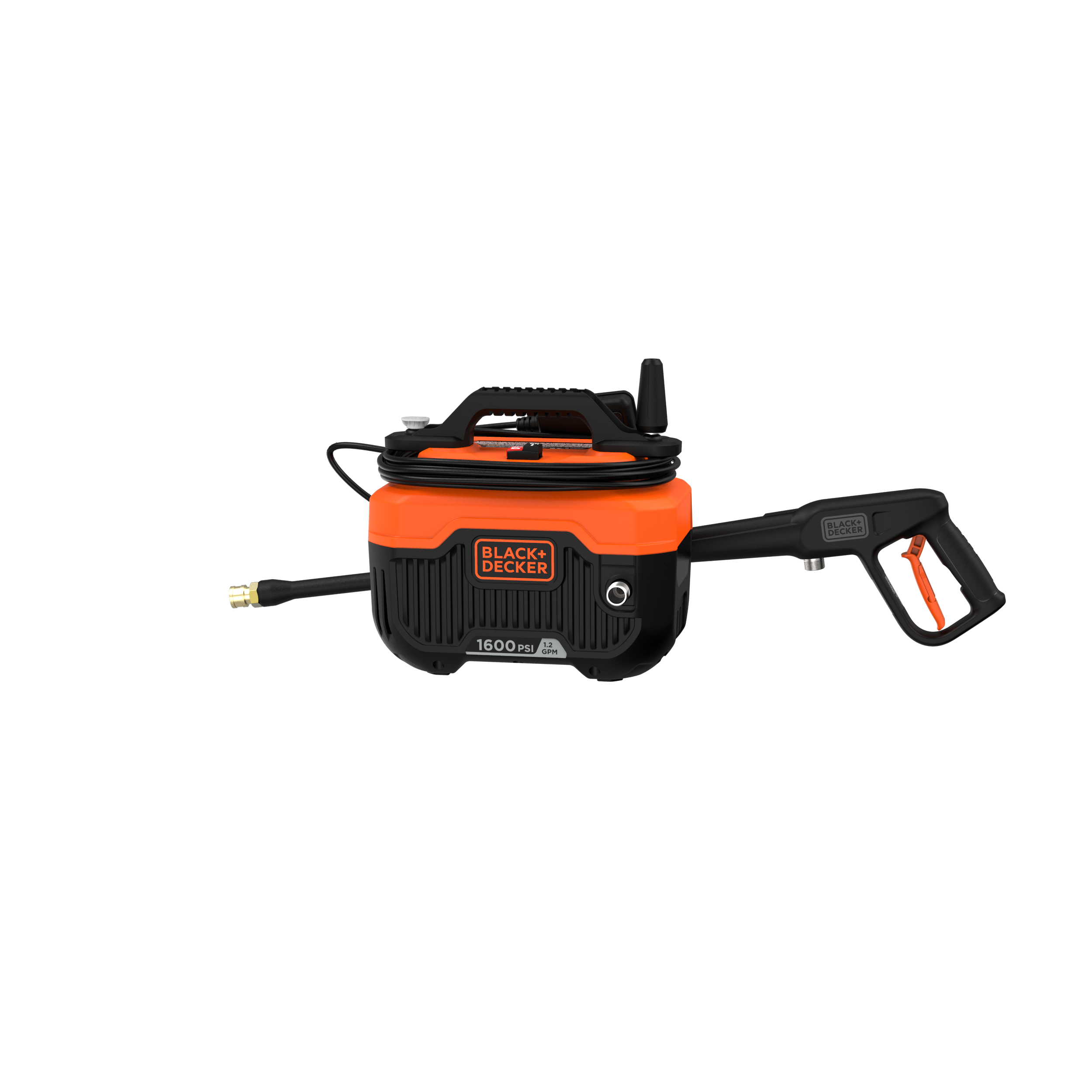 1,600 MAX PSI Electric Pressure Washer - 1.2 GPM Cold Water Power Cleaner for Home, Driveway, Deck, Patio & Car Washing
