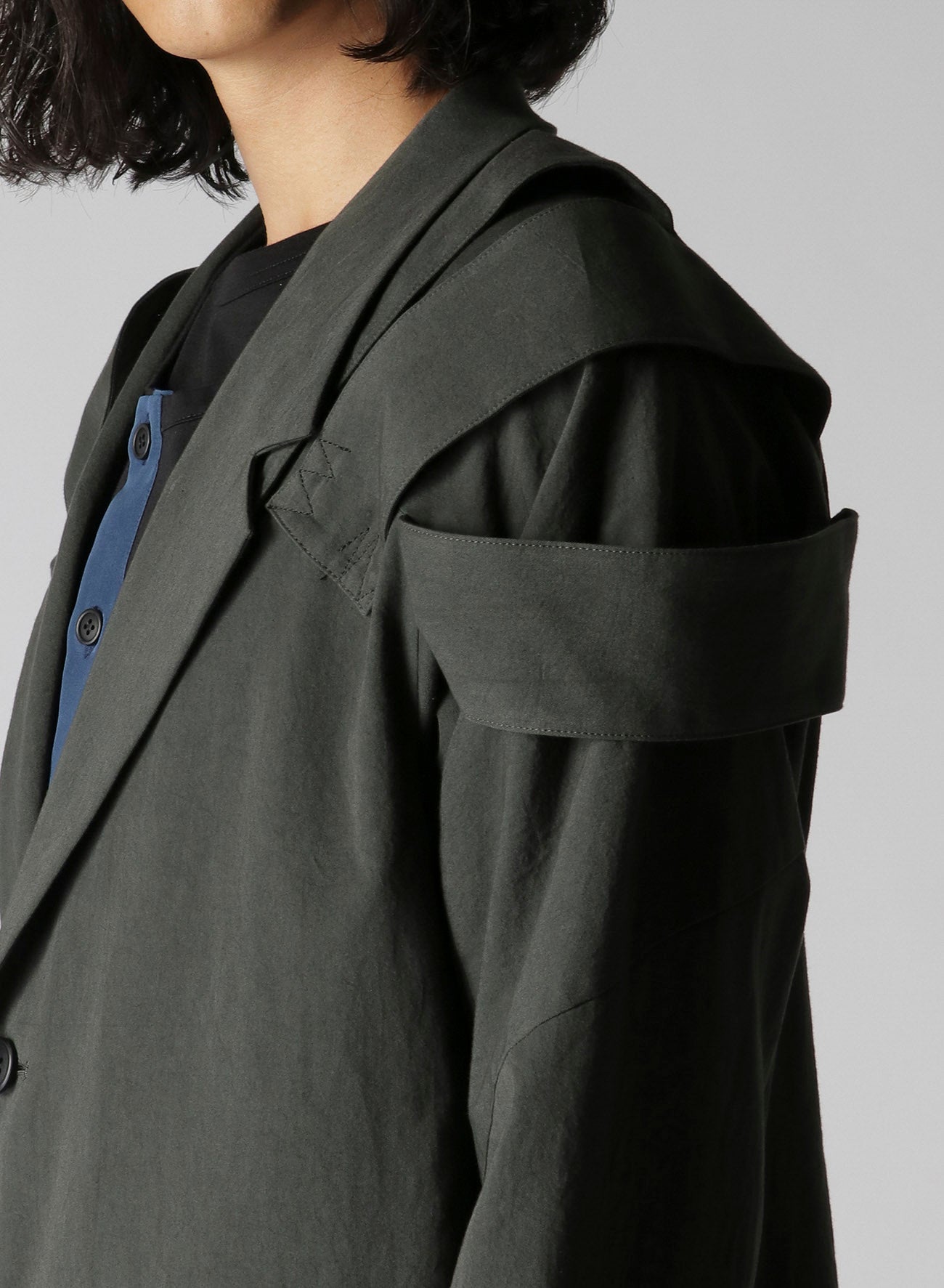 Premium Cotton Twill Shoulder Epaulet Double Jacket - Stylish & Durable for Outdoor Adventures & Casual Wear
