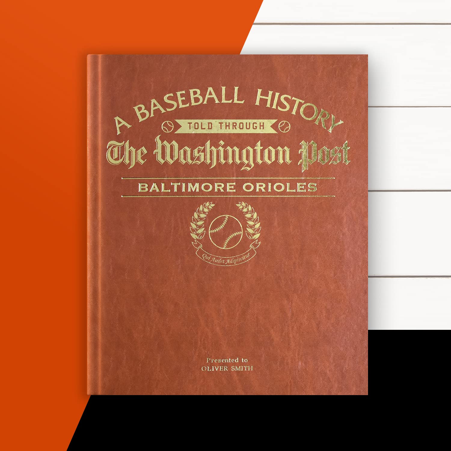 Personalized Baseball History Book - Custom MLB Fan Gift with Vintage Newspaper Coverage - Perfect for Sports Enthusiasts & Memorabilia Collectors