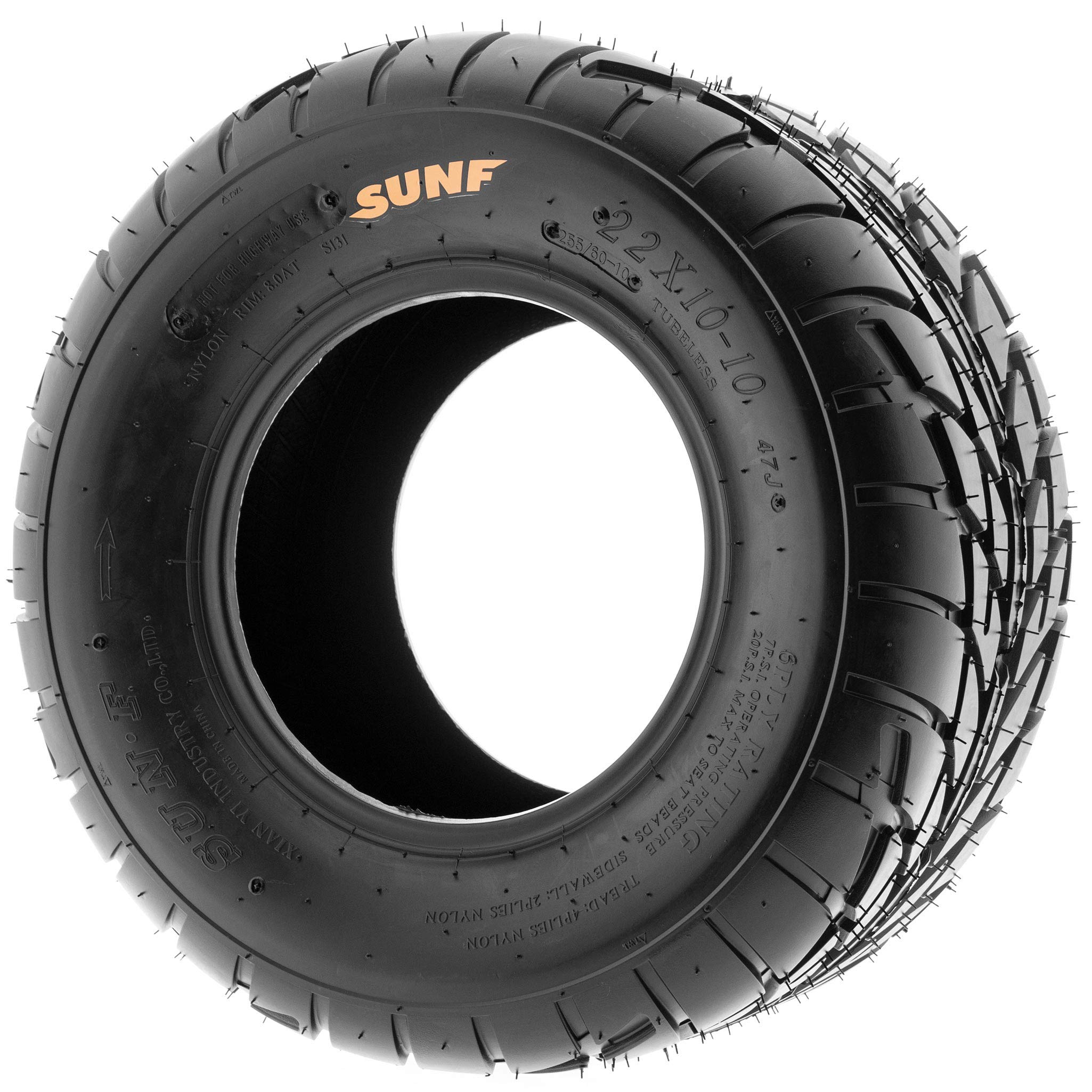 Set of 2 SunF A021 Lawn Tractor Tires 18x9.5-8 | 6 Ply Tubeless Tires for Heavy-Duty Mowing | Perfect for Riding Lawn Mowers, Garden Tractors & Yard Maintenance