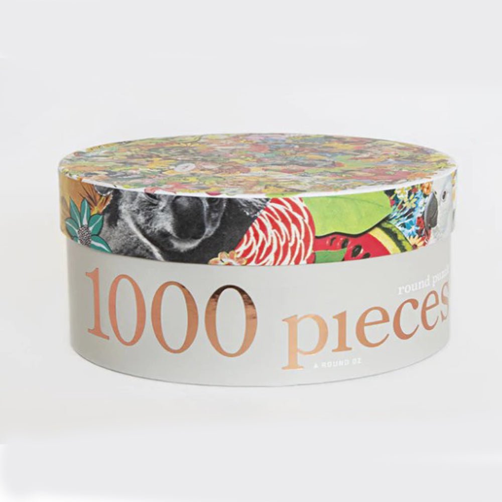 1000-Piece Round Jigsaw Puzzle - All Around Oz - Fun Family Activity & Home Decor for Puzzle Lovers - Perfect for Game Nights, Stress Relief & Wall Art