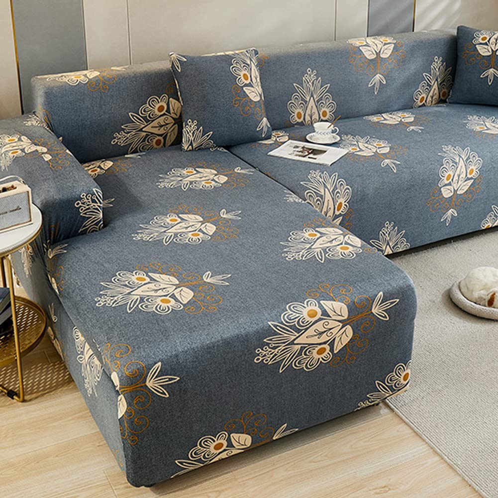 Waterproof & Stain Resistant Sofa Slipcover - Anti-Slip Furniture Protector for Sectional, Loveseat & Recliner (Fits 3-Seater 74-90