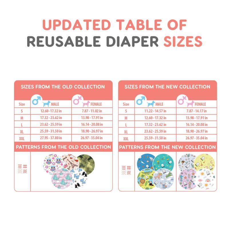 Misoko Washable Dog Diapers for Male Dogs - 3 Pack Reusable Pet Diapers for Incontinence, Training & Travel - Perfect for Holidays, Home & Outdoor Use