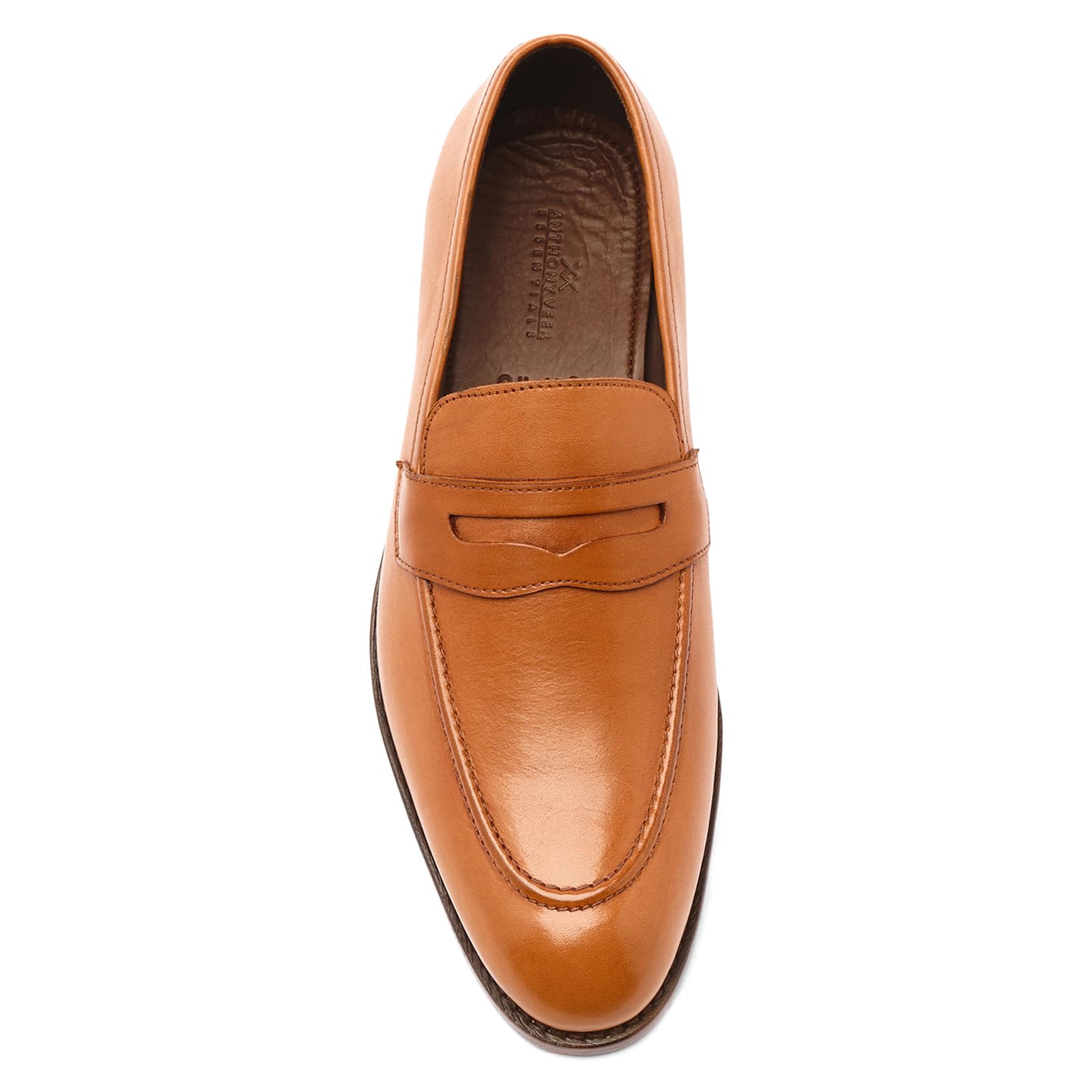 Anthony Veer Gerry Penny Loafers for Men - Premium Goodyear Welt Construction & Ortholite® Comfort Footbed - Recraftable Leather Sole - Perfect for Business, Office & Formal Occasions