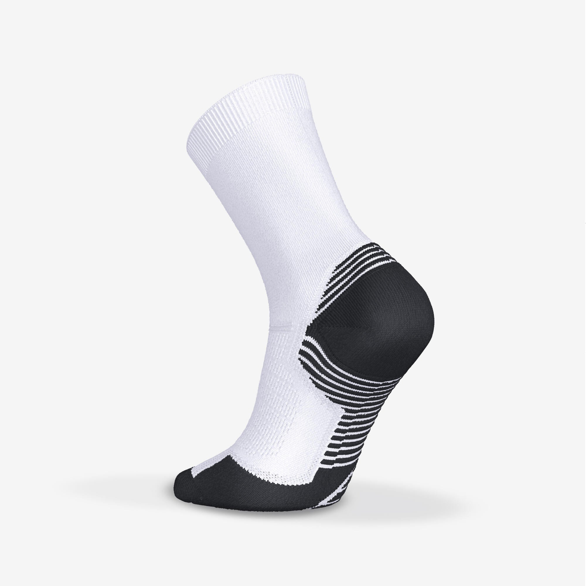 Kiprun Run 500 Thick Mid Calf Running Socks - 2 Pack for Men & Women - Perfect for Marathon, Trail Running & Cold Weather Training