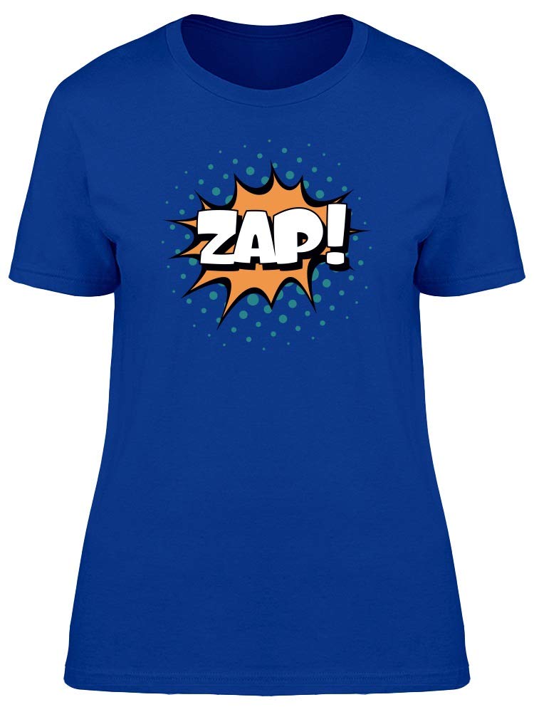 Women's Icon Pop Art Comic Bubble Zap Graphic T-Shirt - Trendy Vintage Tee for Casual Wear, Street Style & Comic Con Outfits