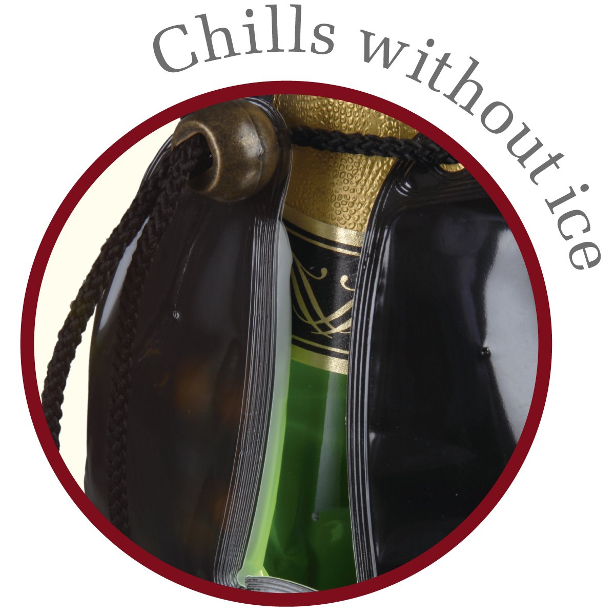 Vacu Vin Rapid Ice Champagne Cooler - Classic White Wine & Sparkling Wine Chiller for Parties, Weddings & Outdoor Events