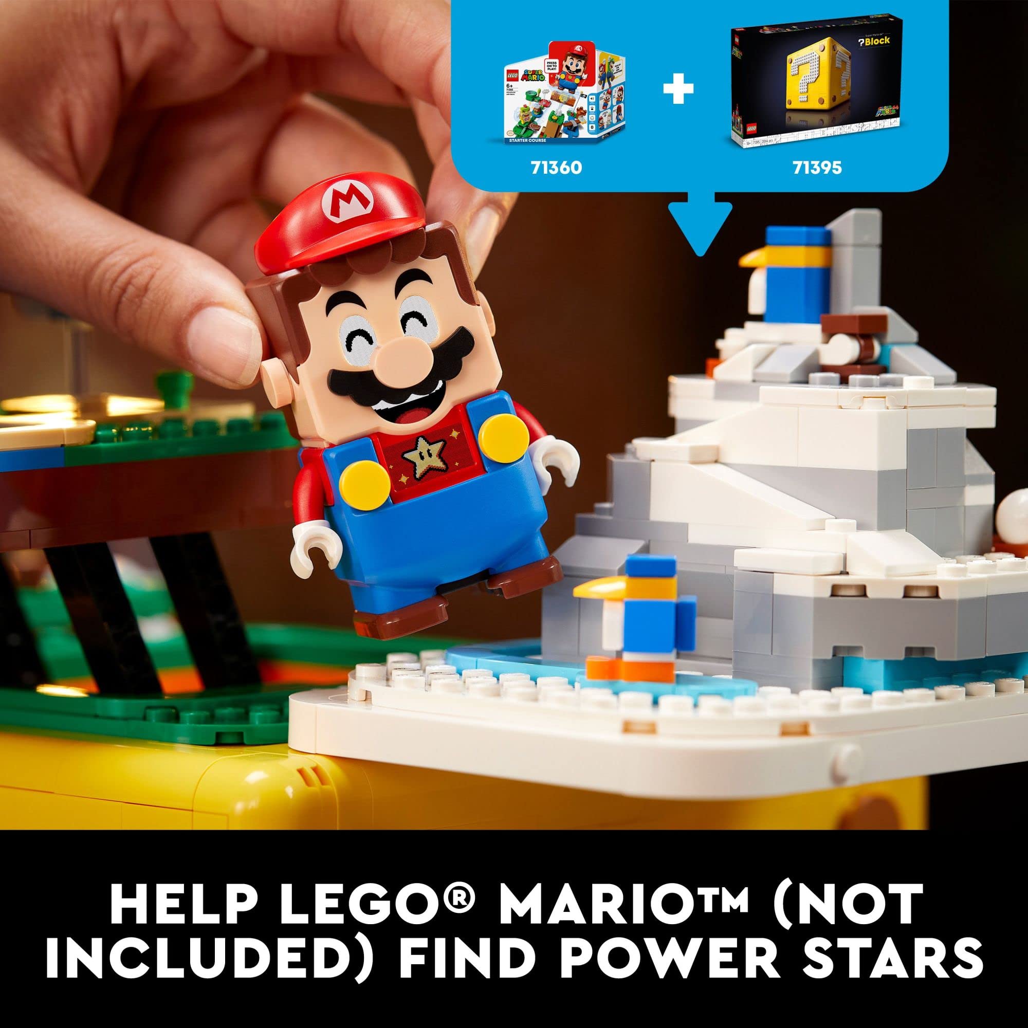 LEGO Super Mario 64 Question Mark Block 71395 Building Kit - 2064 Piece Collectible Set with Interactive Mario Figure | Display Model & Expansion for 71360 Starter Course | Perfect Gift for Gamers, Collectors & DIY Enthusiasts | Great for Home Decor, Gaming Room Display & Creative Play
