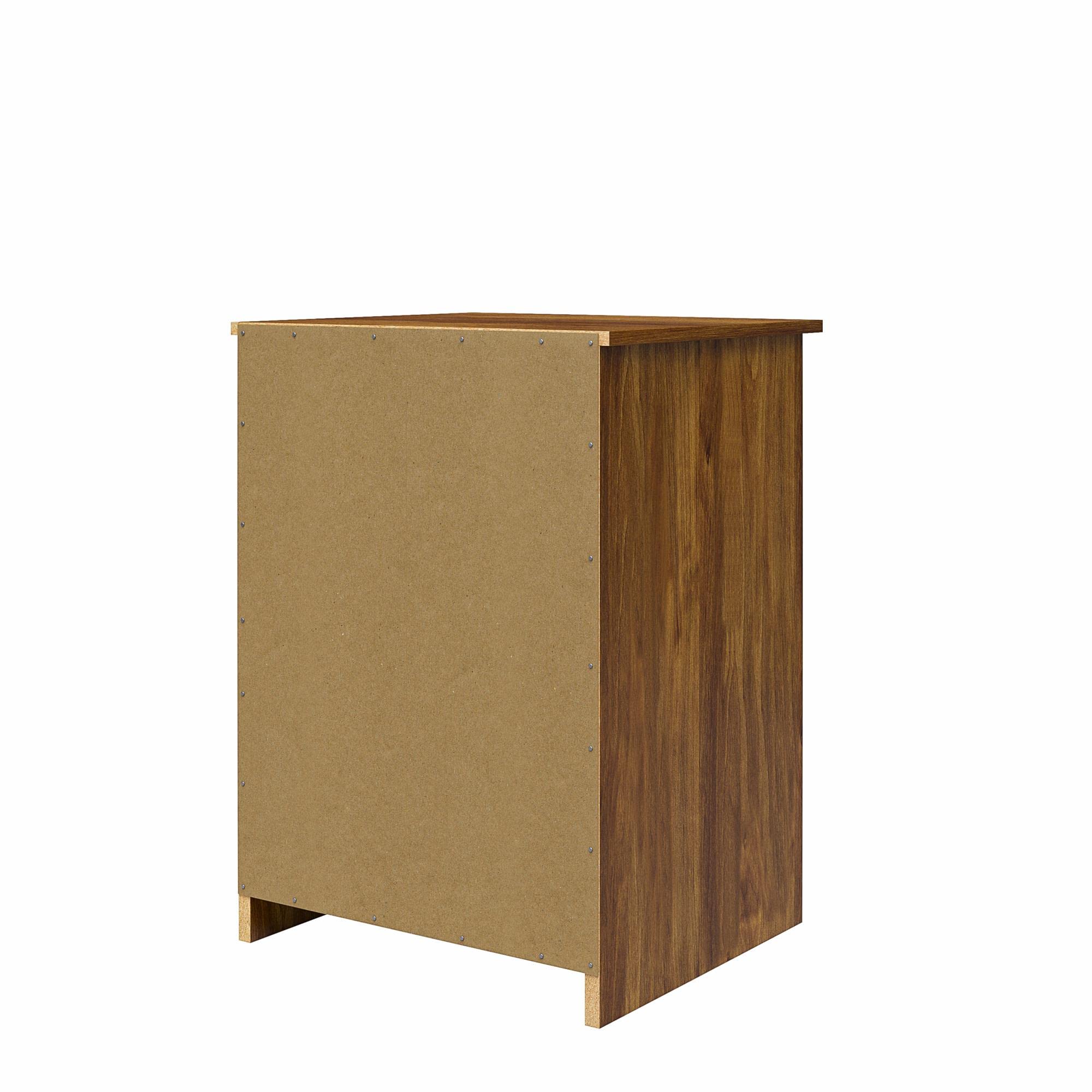 Ameriwood Home Ellwyn Nightstand with Drawer - Brown Oak Finish Bedside Table for Bedroom, Living Room, or Office Storage