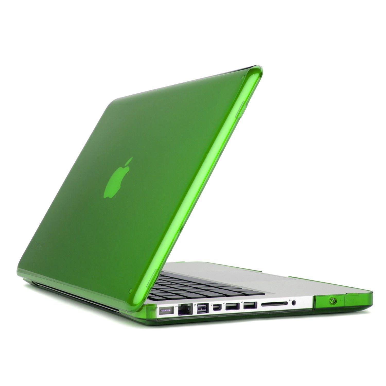 Speck See Thru Hard Shell Protective Case for MacBook Pro 13-Inch (Aluminum Unibody Models Only) - Durable Clear Cover with Shock Absorption, Lime Green (SPK-A0466) | Perfect for School, Work & Travel Protection