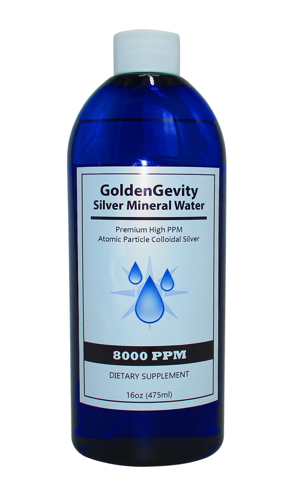 8000 PPM Bioactive Atomic Colloidal Silver Supplement - 16 oz Bottle | Natural Immune Support, Non-Toxic & Non-GMO Trace Minerals | For Daily Wellness, Immune Boosting & Natural Healing