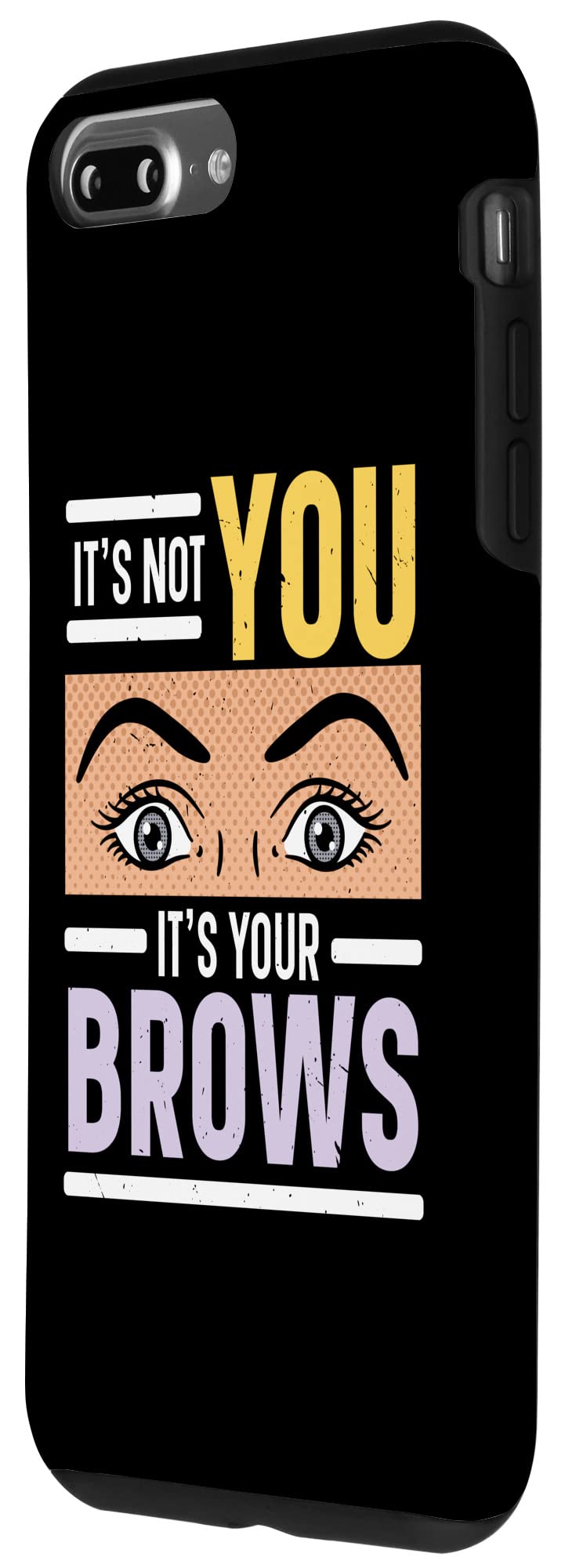 iPhone 7 Plus/8 Plus Phone Case - Eyebrow & Lash Design with 