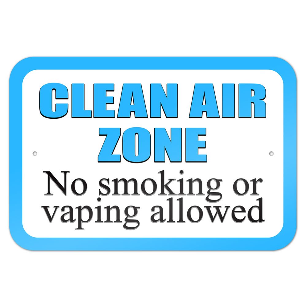 No Smoking No Vaping Metal Sign - 9