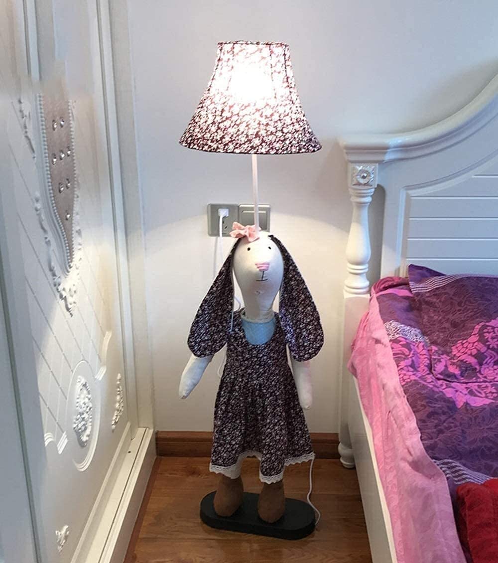 Cartoon LED Floor Lamp for Kids Room - Modern Minimalist Desk & Bedside Light with Button Switch - Perfect for Study, Living Room & Bedroom Decor