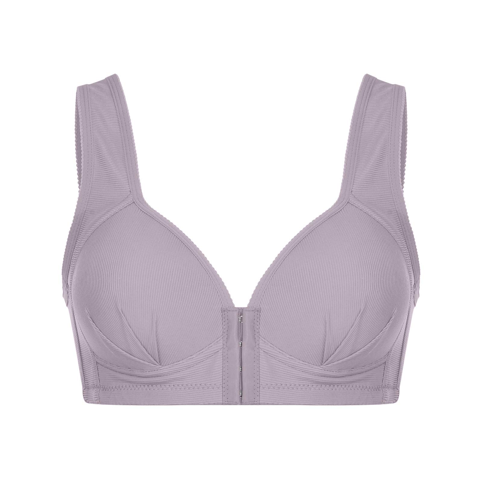 Wireless Minimizer Push Up Bras for Women - Front Closure Bralette, Full Coverage Comfort Plus Size Bra for Everyday Wear & Special Occasions