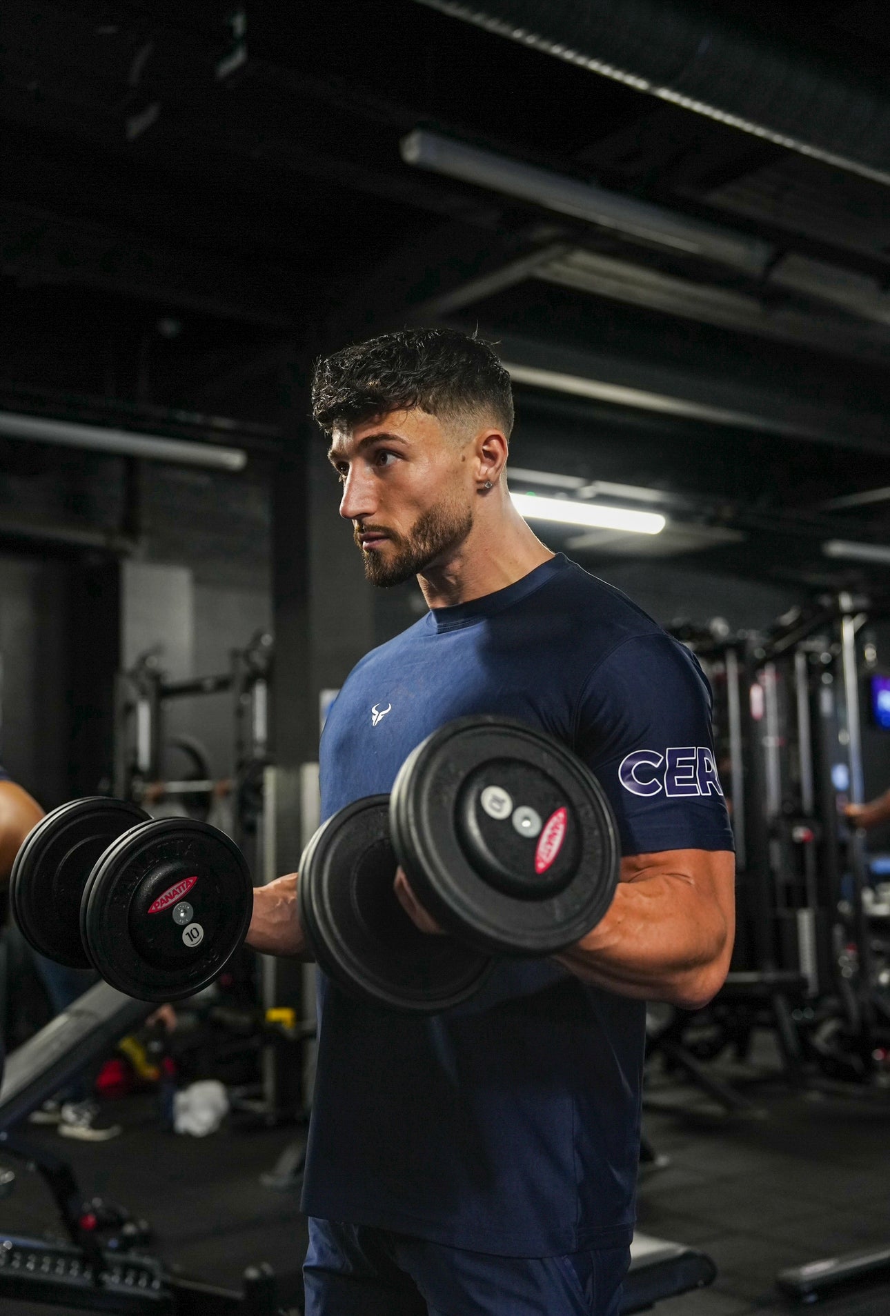 Cerus Navy Form Men's T-Shirt - Premium Cotton Crew Neck Tee for Casual Wear & Everyday Comfort | Gym, Workout, Street Style & Lounge Outfits