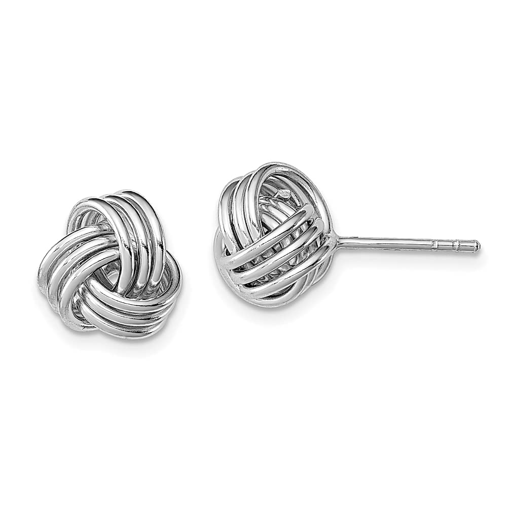 925 Sterling Silver Love Knot Post Stud Earrings for Women - Dainty Fine Jewelry Gift for Her, Anniversary, Valentine's Day & Special Occasions