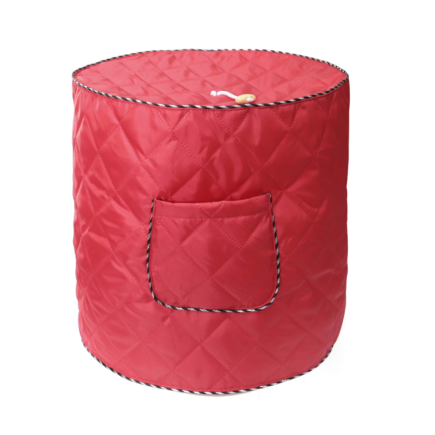 **6 Quart Air Fryer Cover - Dust-Proof Electric Appliance Protector for Instant Pot & Pressure Cooker with Convenient Pocket (Red) - Perfect for Kitchen, Camping & Travel**
