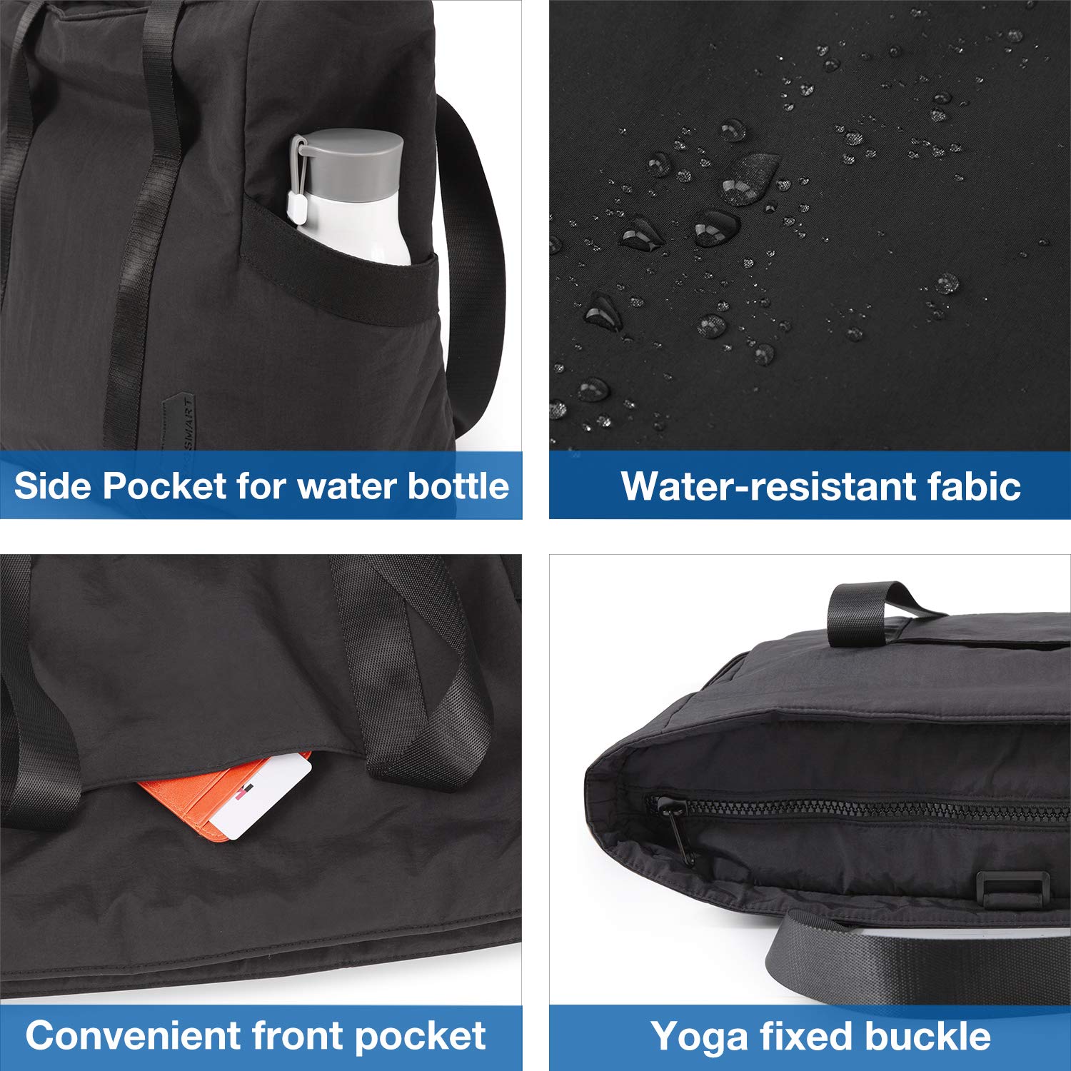 BAGSMART Large Tote Bags for Women with Travel Duffel Bag - Stylish Carryall for Work, Gym, Weekend Getaways & Air Travel