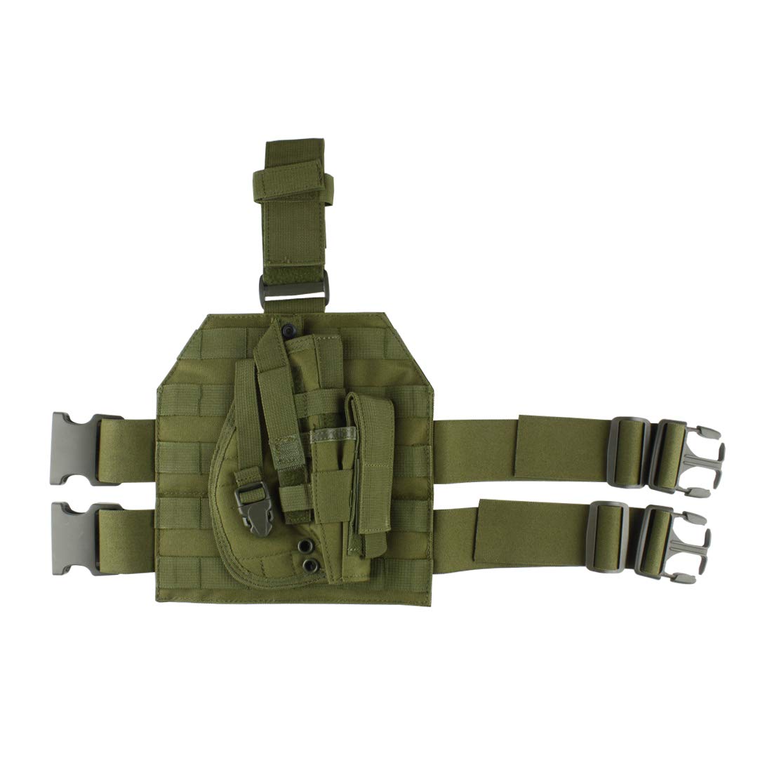 Tactical Drop Leg Holster - Adjustable MOLLE Pistol Thigh Bag for Airsoft, CS, Hunting & Outdoor Sports | Perfect for Military Simulation & Adventure Activities