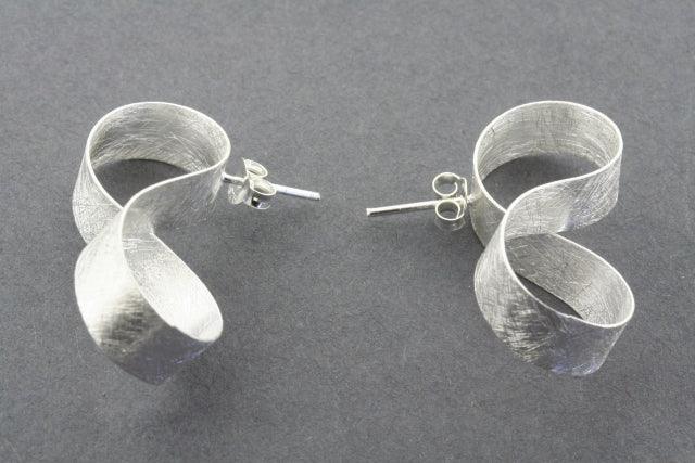 Infinity Ribbon Stud Earrings - Elegant Stainless Steel Jewelry for Women | Perfect for Parties, Weddings & Everyday Wear