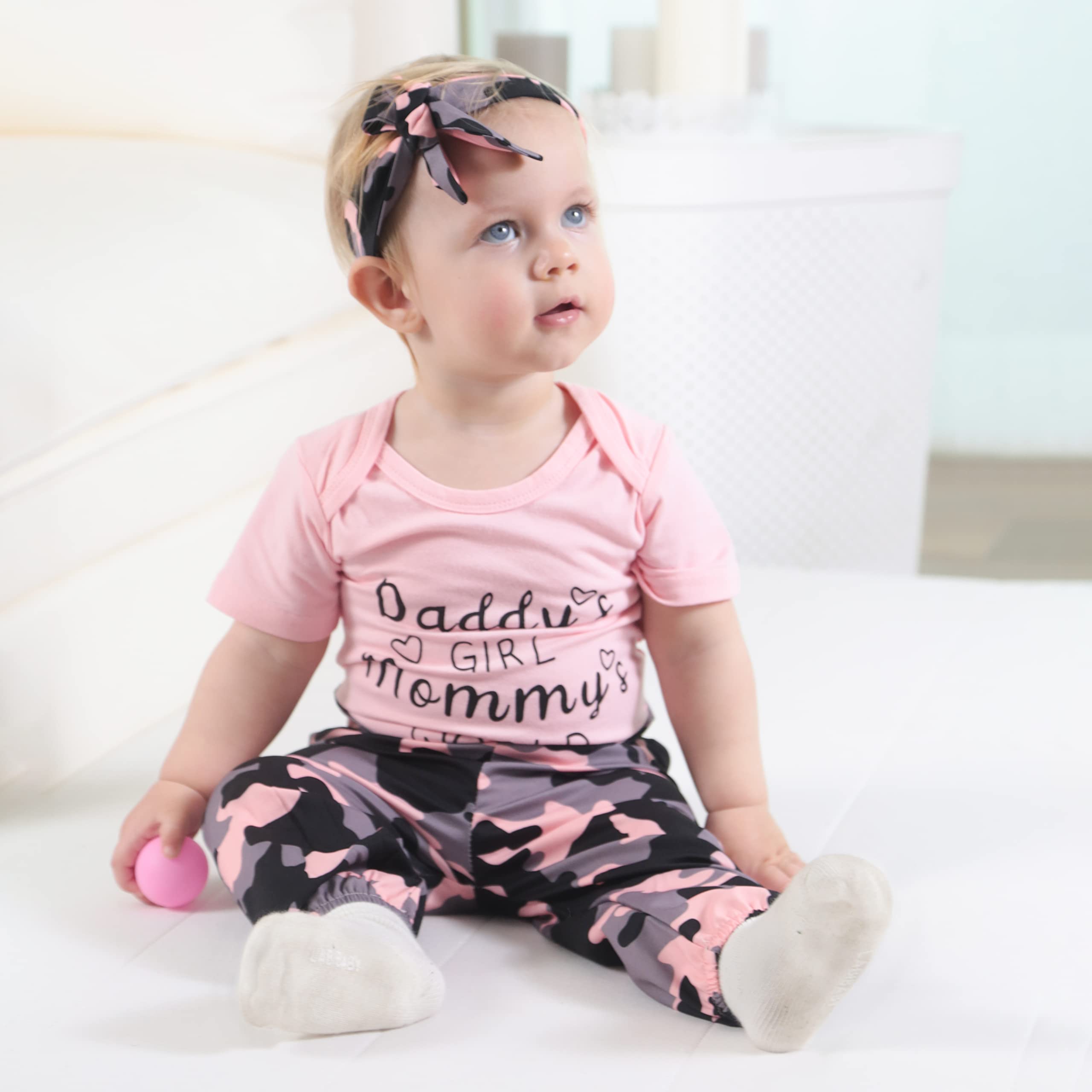 Renotemy Newborn Baby Girl Clothes Set - Cute Summer Romper & Pants Outfits for Infants & Toddlers | Perfect Gift for Baby Showers & Birthday Parties