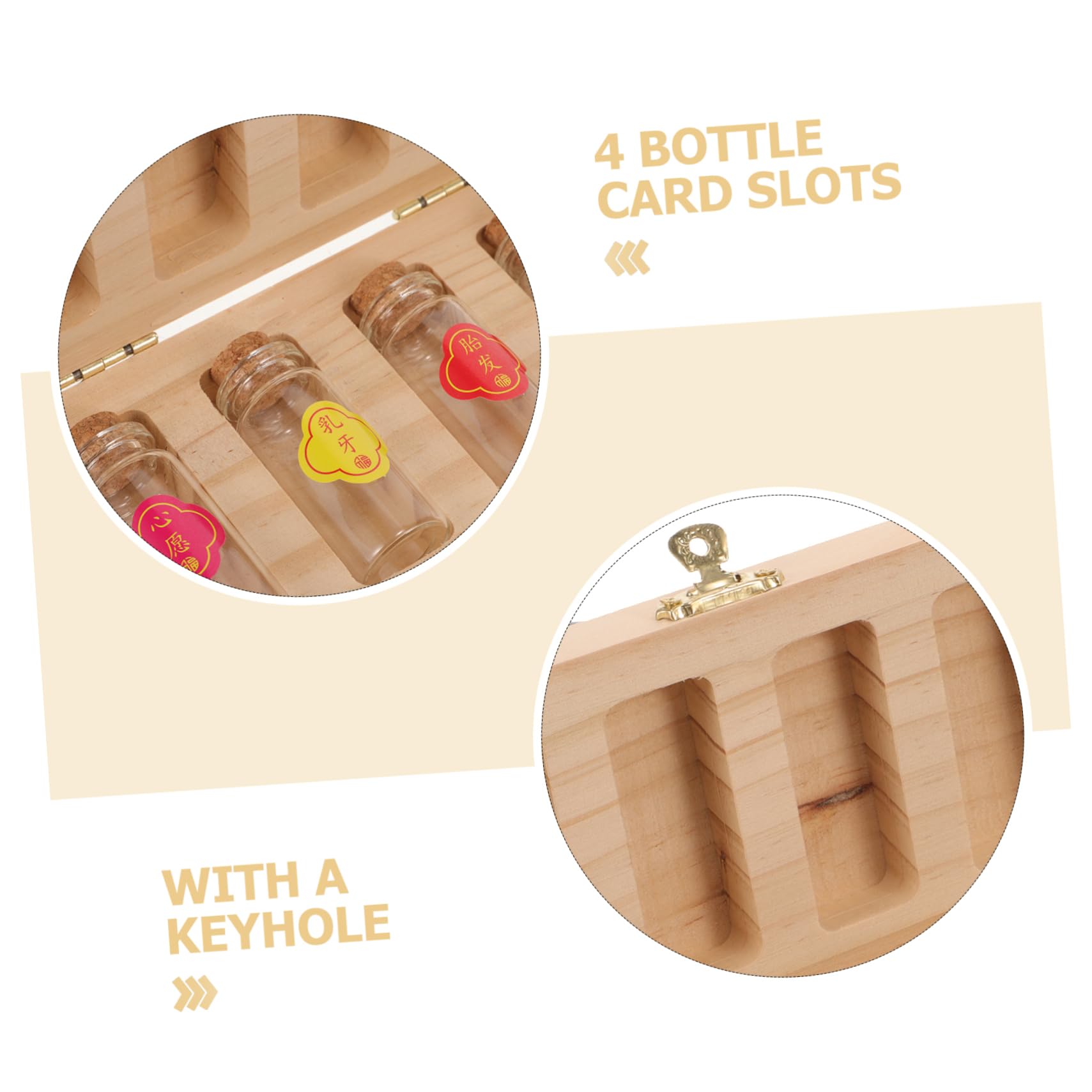 Hoement Wooden Tooth Storage Box - First Tooth Holder & Lost Teeth Keeper for Baby Teeth Collection - Perfect for Baby's First Tooth Keepsake and Memory Preservation
