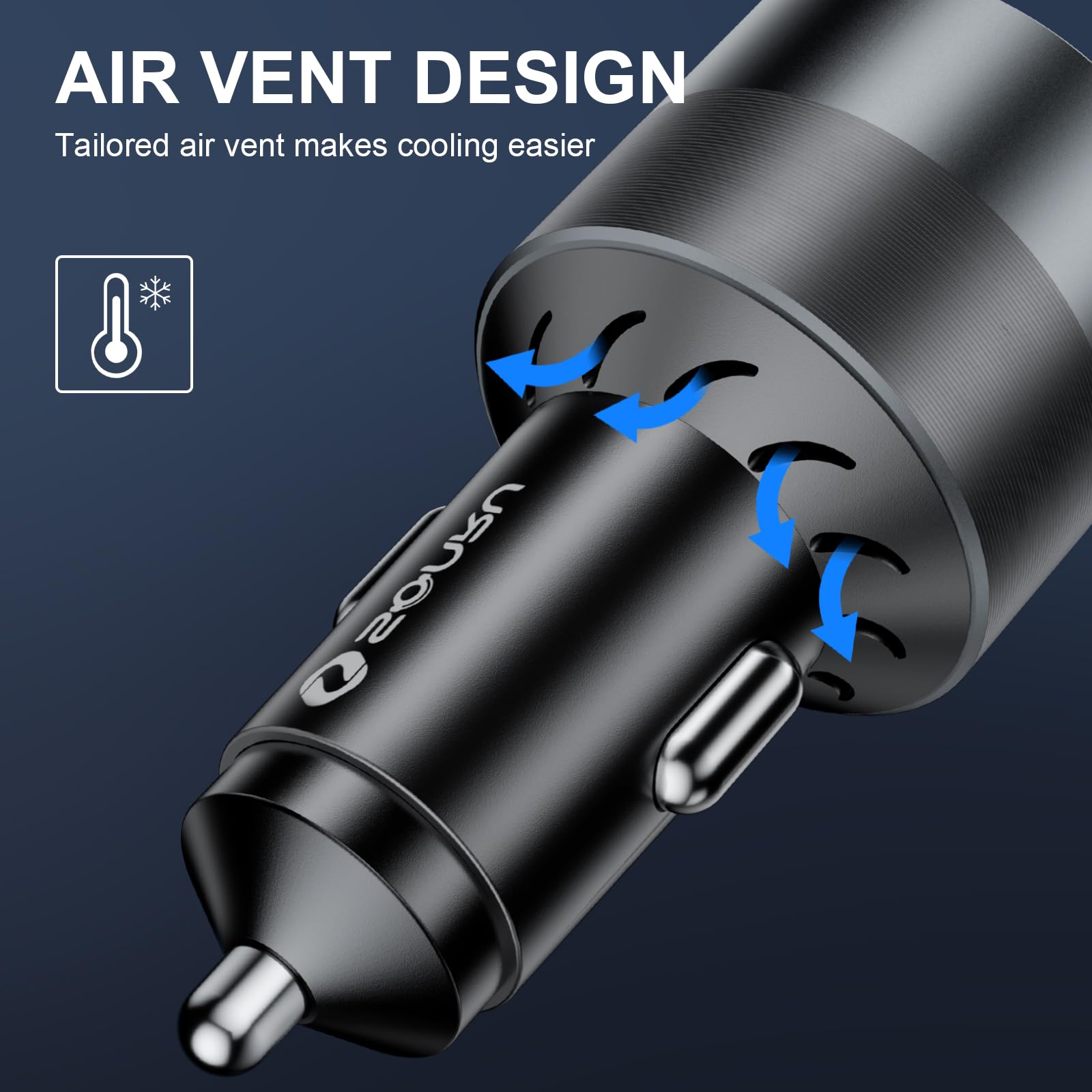 130W USB C Car Charger 3 Ports - PD/PPS 100W + QC 30W Fast Charging Adapter - Compatible with iPhone 16/15/14/13 Pro Max, Samsung S23, iPad, MacBook - Perfect for Road Trips & Long Drives