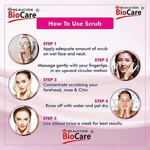 Beaucode Biocare Skin Glow Body Polishing Scrub - Paraben & Cruelty Free Exfoliator for Face & Body - 500g | Gentle Skin Renewal for Smooth & Radiant Complexion | Perfect for Daily Skincare Routine & Spa Treatments