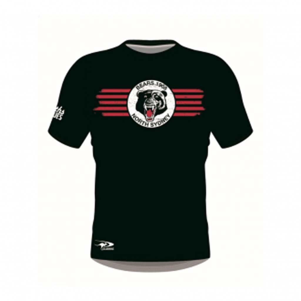 North Sydney Bears 2023 Retro Vintage T-Shirt - Men's & Women's Classic Rugby League Fan Apparel - Perfect for Game Day, Casual Wear & Sports Events