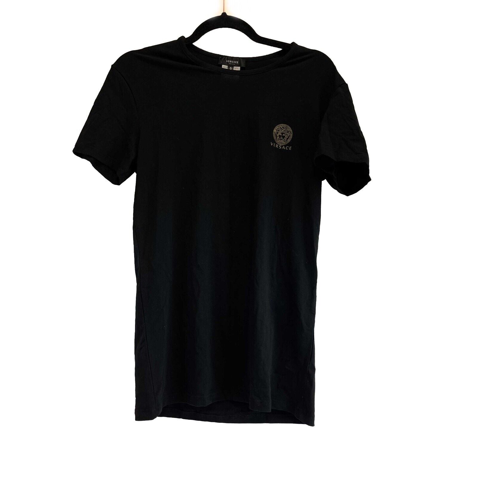 Versace Men's Cotton Blend T-Shirts 2-Pack - Black, Medium (US Size 5) | Casual Wear & Street Style Fashion