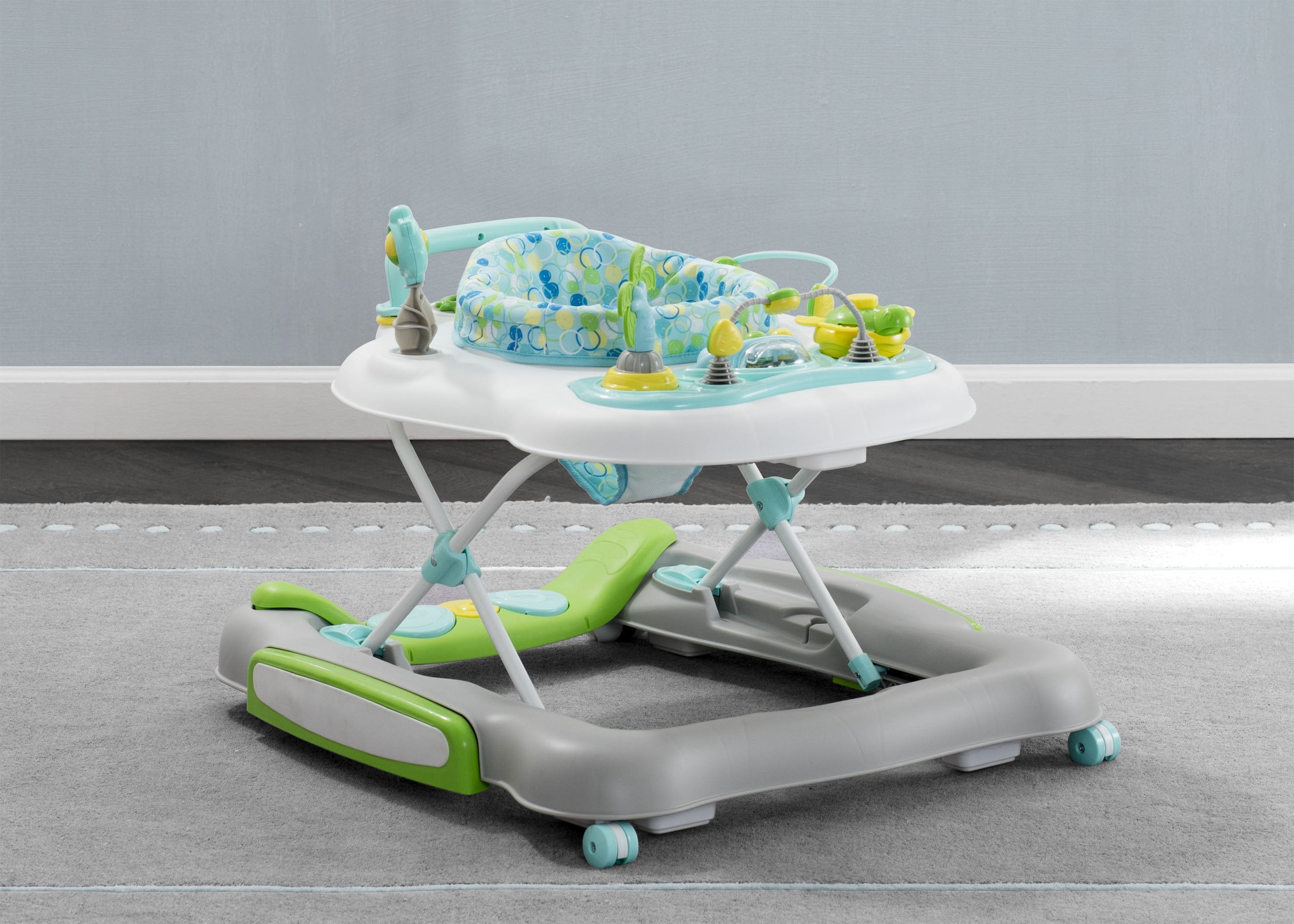 4 in 1 Discover & Play Musical Baby Walker - Interactive Learning Toy with Lights & Sounds for Toddlers 6-12 Months - Perfect for Early Development & First Steps