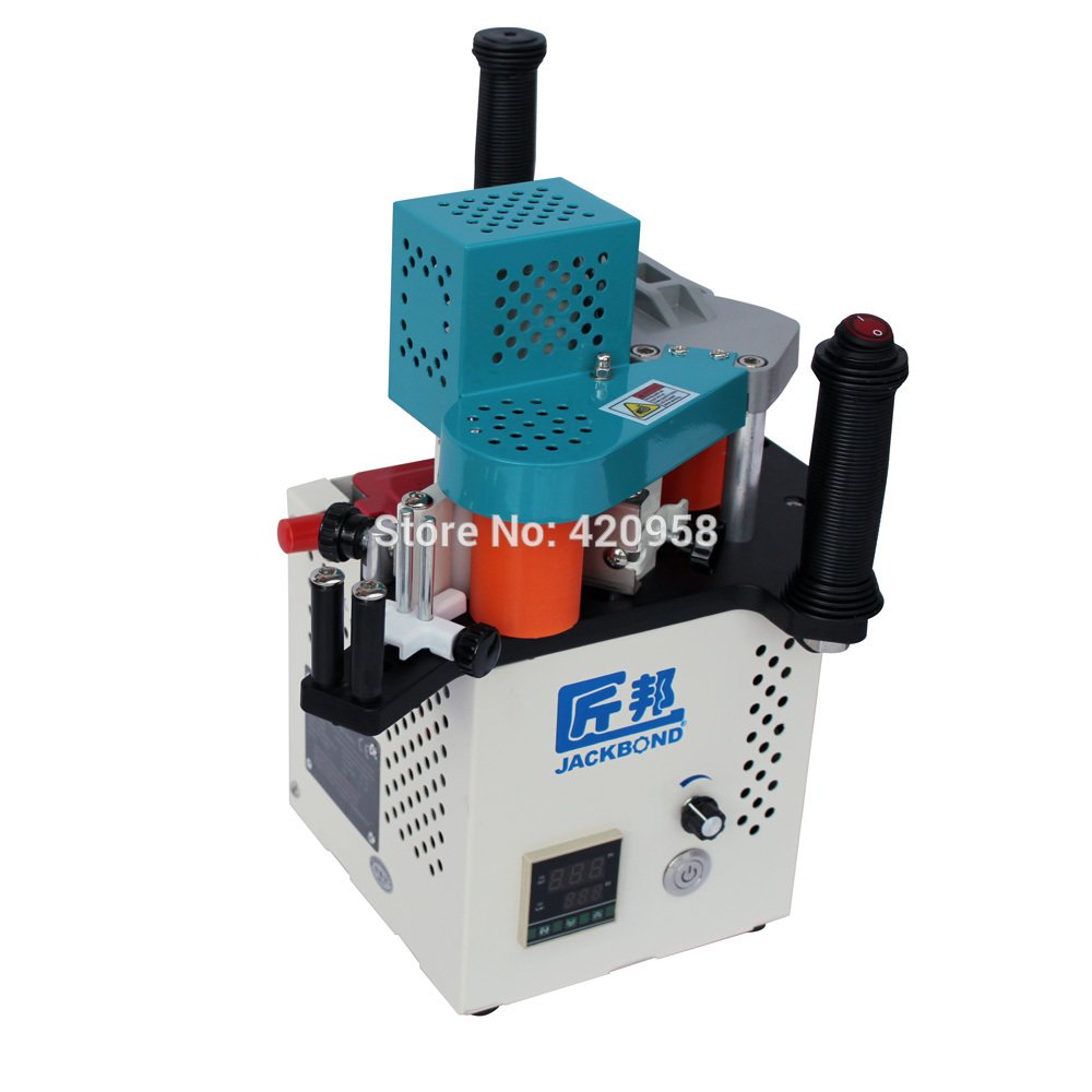 CGOLDENWALL JBT90 PVC Portable Edge Bander - Wood Edge Banding Machine with Adjustable Speed 0-5M/min - Perfect for DIY Furniture, Cabinets & Home Improvement Projects