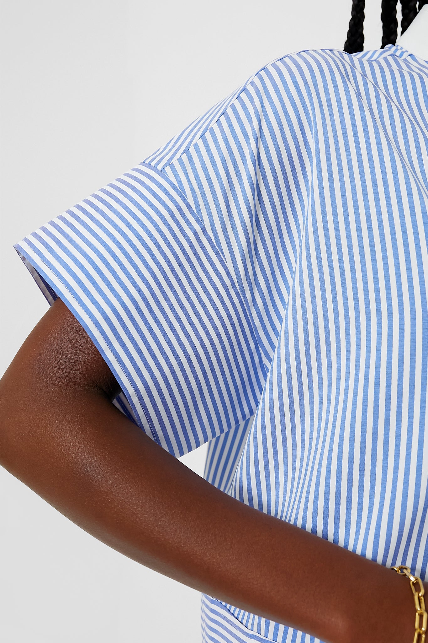 Blue Stripe Sofia Shirt - Women's Casual Button Down Top for Work & Weekend | Perfect for Office, Date Night & Summer Outfits