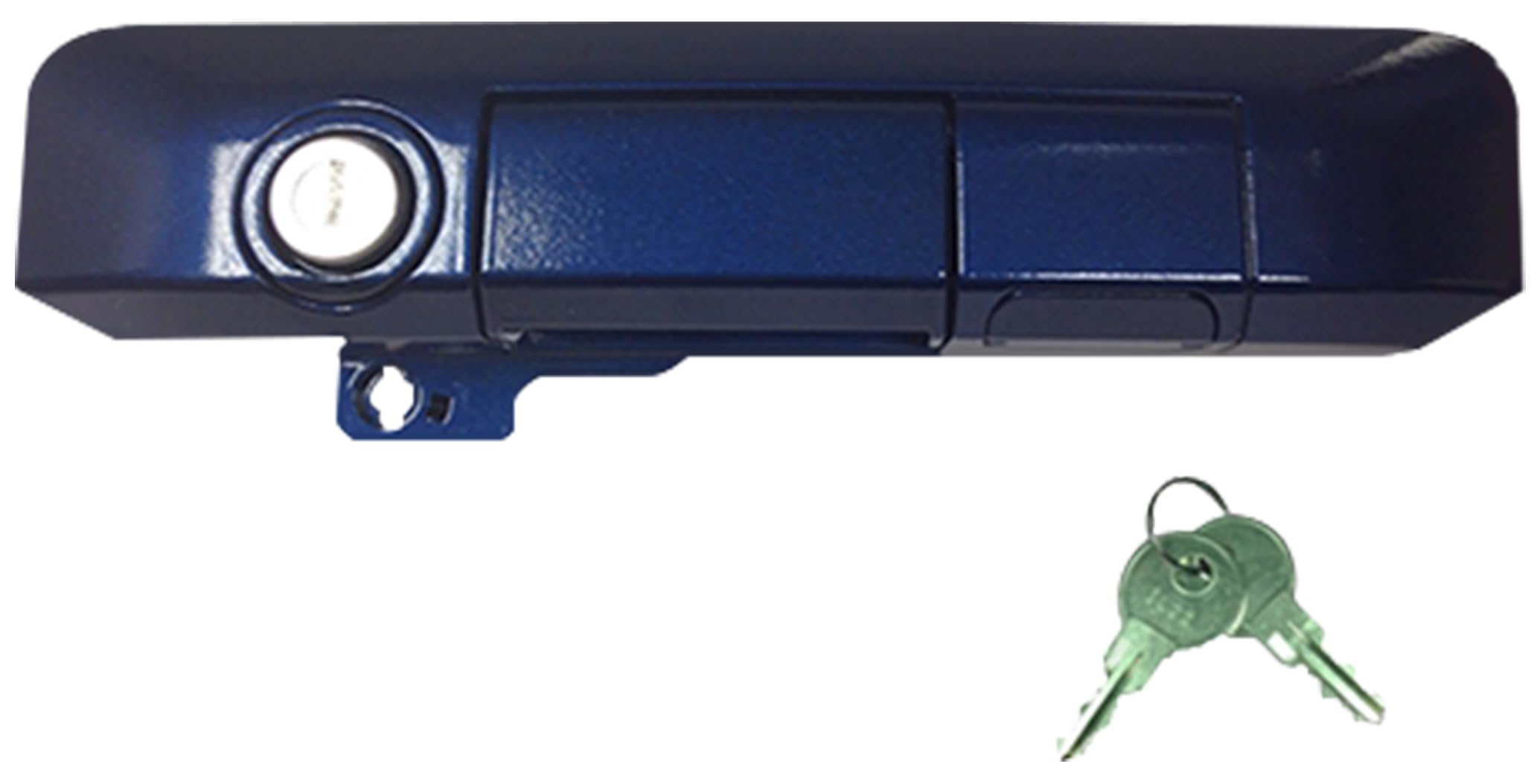 Pop & Lock PL5512 Blue Ribbon Metallic Manual Tailgate Lock for Toyota Tacoma (2005-2023) - Heavy Duty Truck Bed Security - Prevent Theft for Tools & Equipment