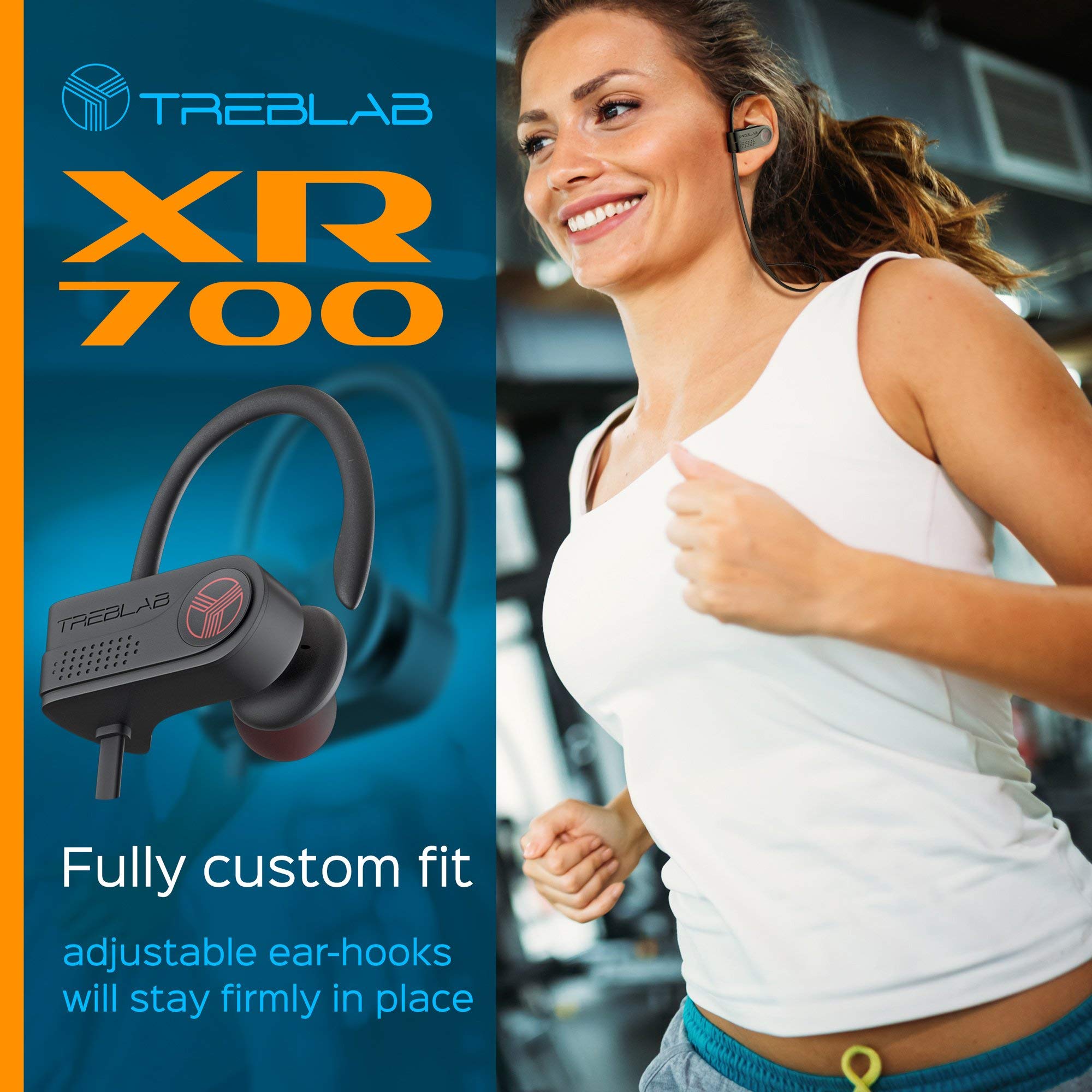 TREBLAB X3 Pro & XR700 True Wireless Earbuds - Bluetooth 5.0 Sports Headphones with Noise Cancellation - Perfect for Running, Gym Workouts and Travel