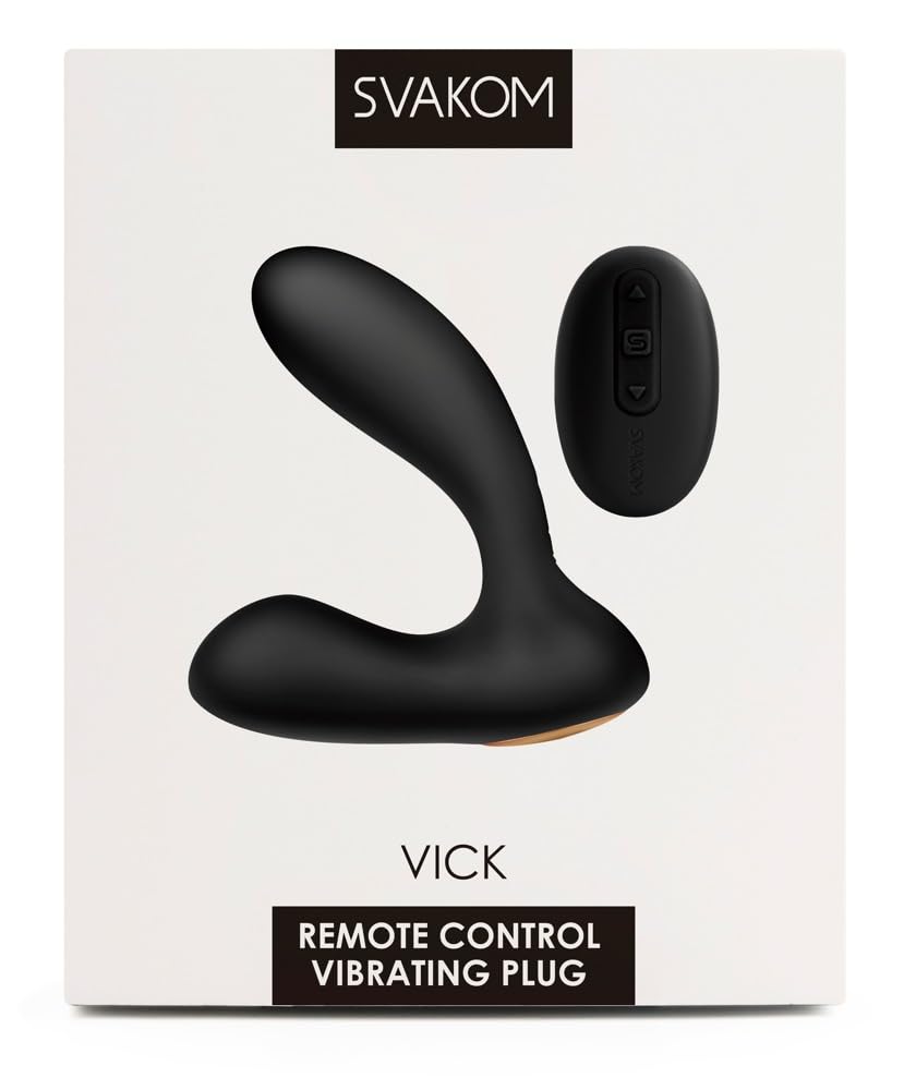 Vibrating Anal Plug - Vicky Noir Dual Motor Silicone Butt Plug for Women & Men - Sensual Pleasure & Prostate Massager - Perfect for Couples Play & Solo Exploration