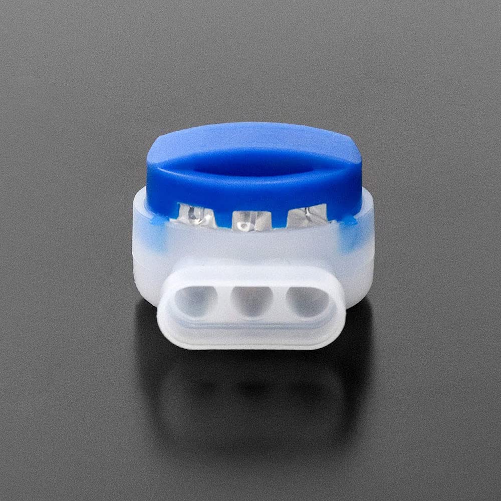 20PCS 3 Wire IDC 314 Electrical Connectors for Robotic Lawn Mowers, Irrigation Systems | Durable Waterproof Terminals for Outdoor Gardening & Smart Home Automation