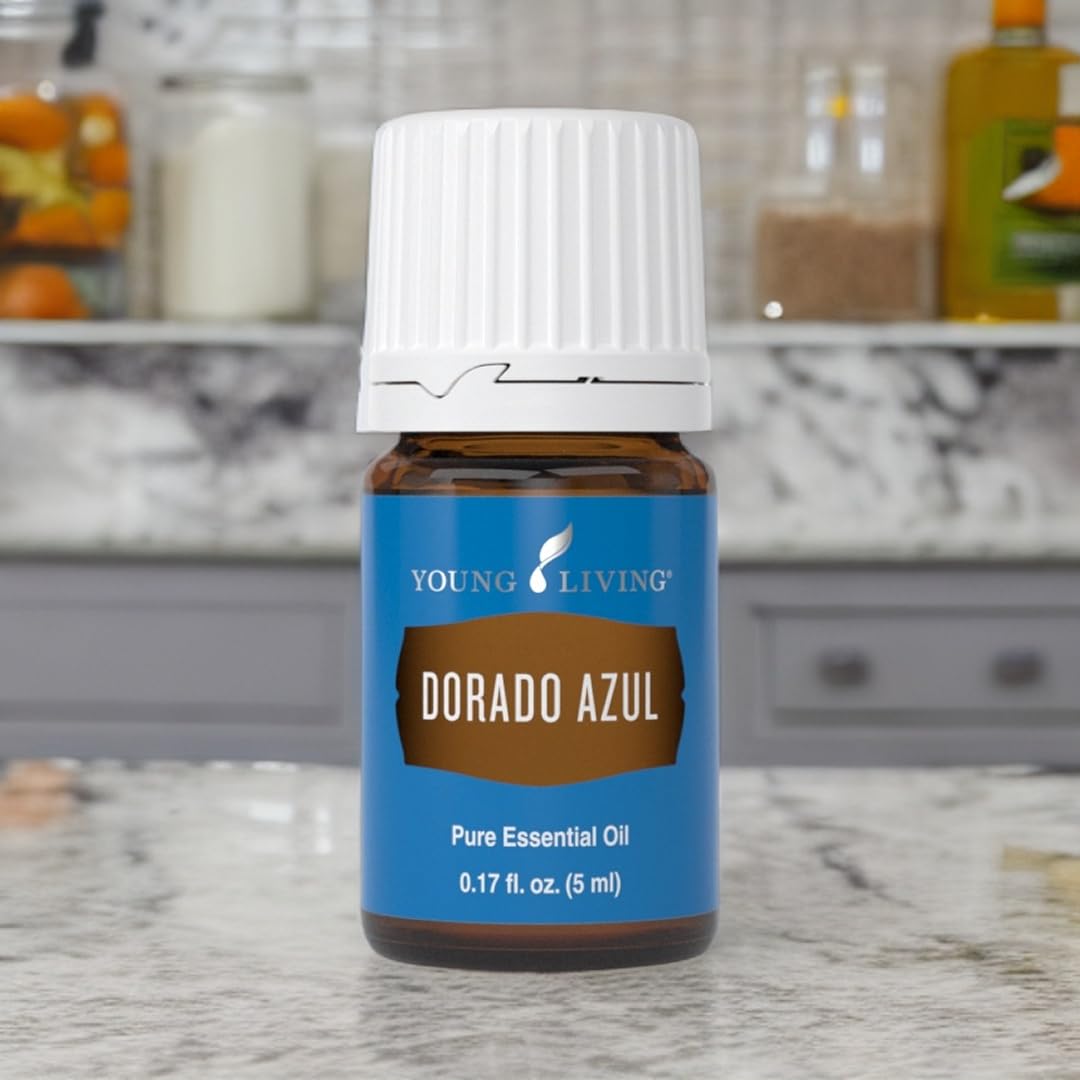 Young Living Essential Oils Dorado Azul Essential Oil 5ml - Pure Therapeutic Grade for Aromatherapy, Relaxation & Stress Relief - Perfect for Diffusers, Massage & DIY Skincare