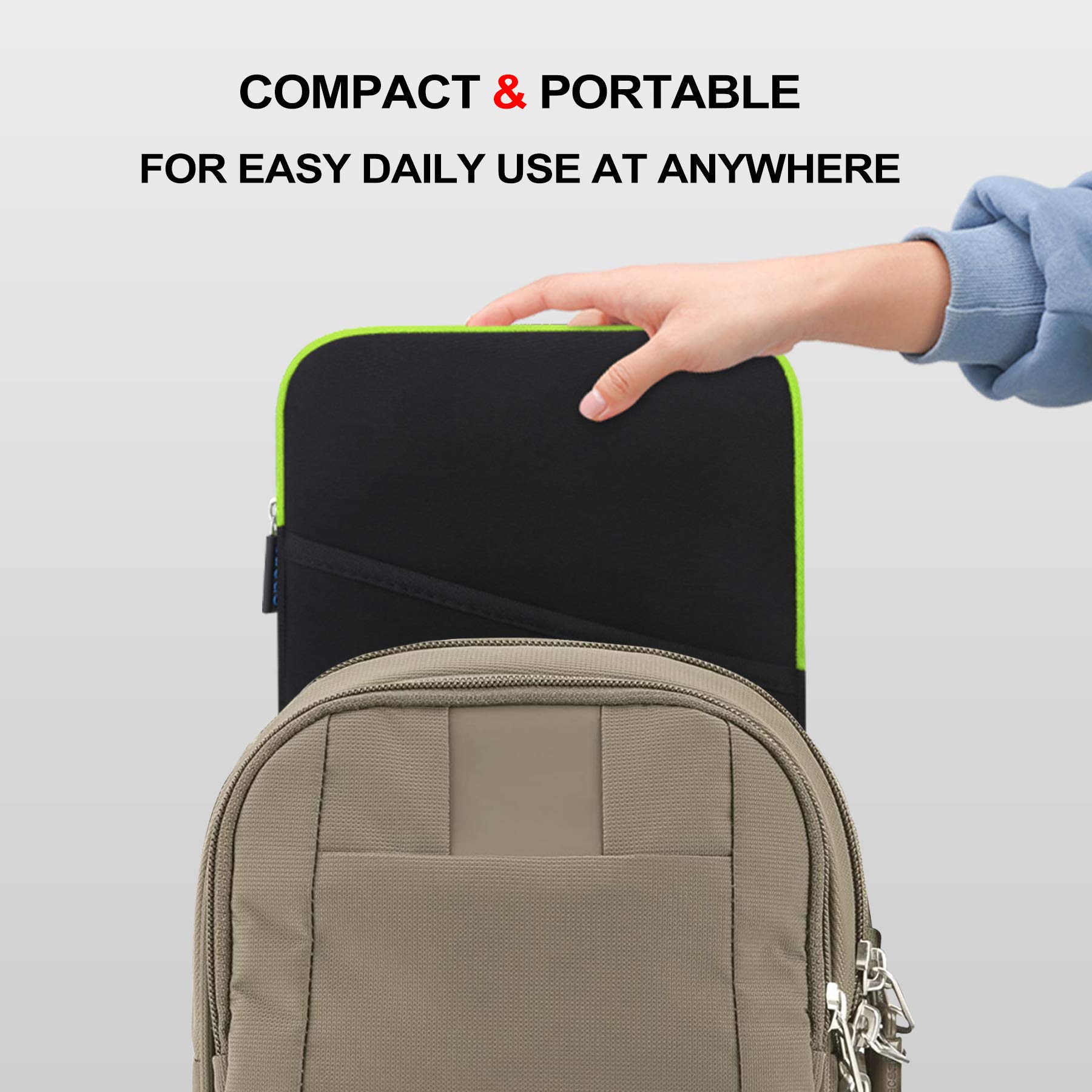 Lacdo 11 Inch Tablet Sleeve Case - Compatible with iPad Pro M4/Air M3 M2/A16, 10.9