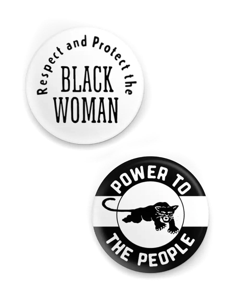 Respect Protect Power Pinback Button Set - Inspirational Motivational Pins for Backpacks, Jackets & Hats - Perfect for Protests, Rallies & Everyday Wear