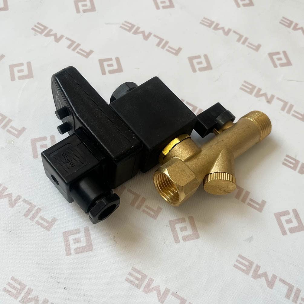 Sullair Air Compressor 24VDC Electric Drain Valve - Replacement Part for Industrial Air Systems | Perfect for Workshop, Garage & Manufacturing Facilities