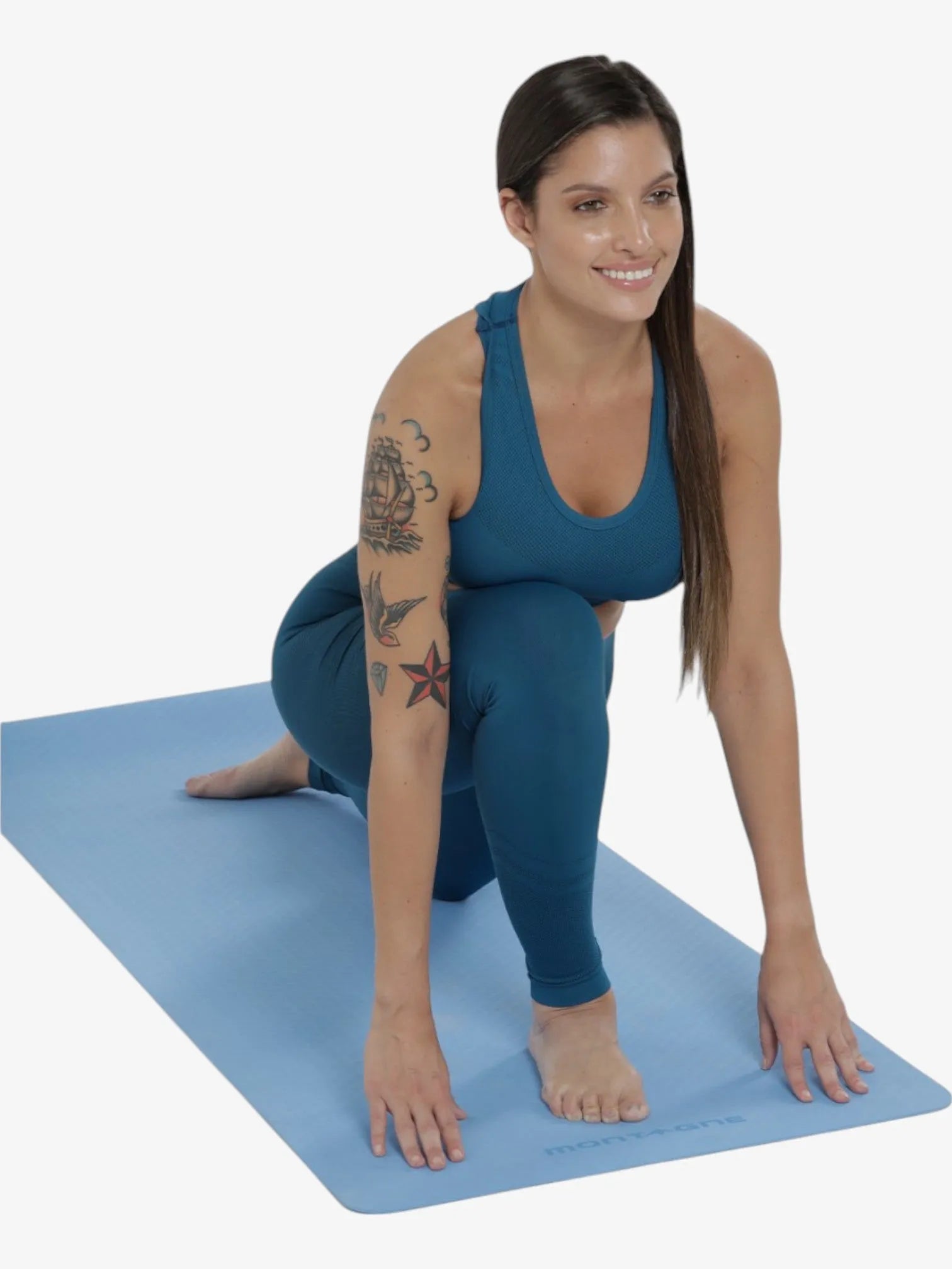 Premium Yoga Mat for Home & Studio - Non-Slip Eco-Friendly Exercise Mat with Carrying Strap - Ideal for Yoga, Pilates, Meditation & Fitness Workouts