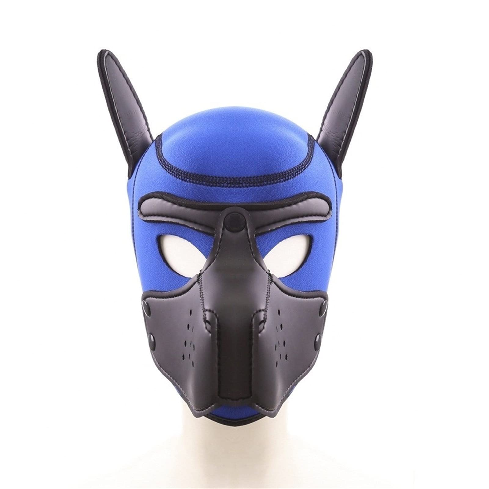 Blue Puppy Hood Full Face Mask - Dog Head Costume for Halloween Party, Cosplay & Animal Theme Events - Fun Pet Lover Accessory for Parties & Photo Shoots