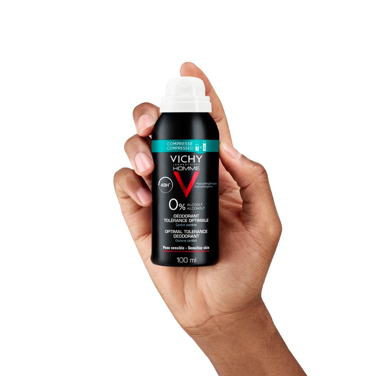 48H Optimal Tolerance Deodorant for Men - Long-Lasting Odor Protection - Fresh & Dry All Day - Ideal for Gym, Work & Outdoor Activities